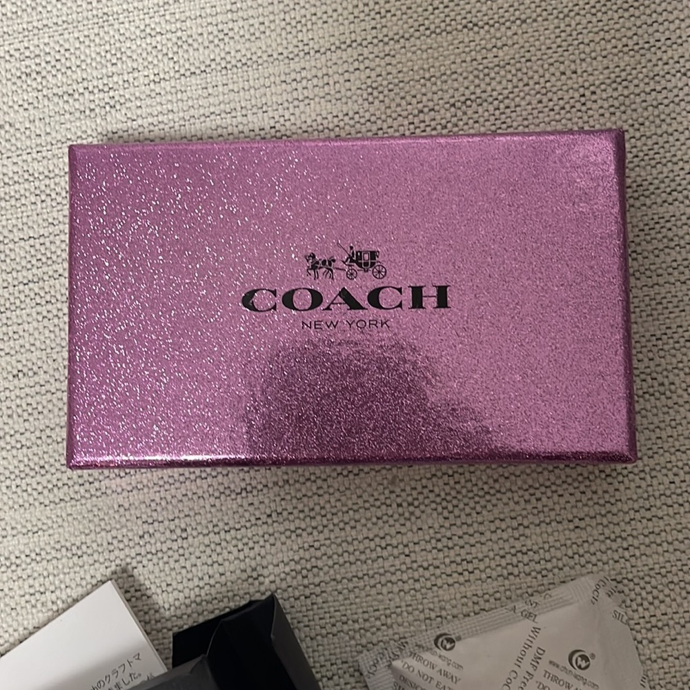 Coach Silver Sparkle Key Chain Loop - Picture 3 of 4